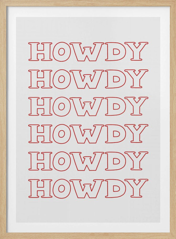 Red Howdy | Poster