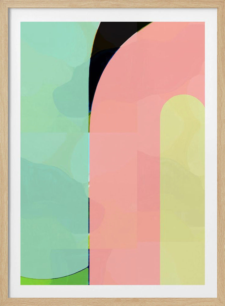Pastel Curves | Poster