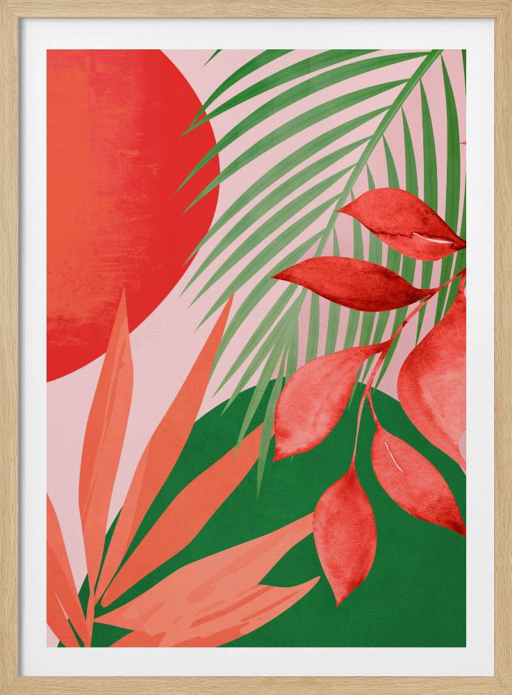 Abstract Art Tropical Garden | Poster