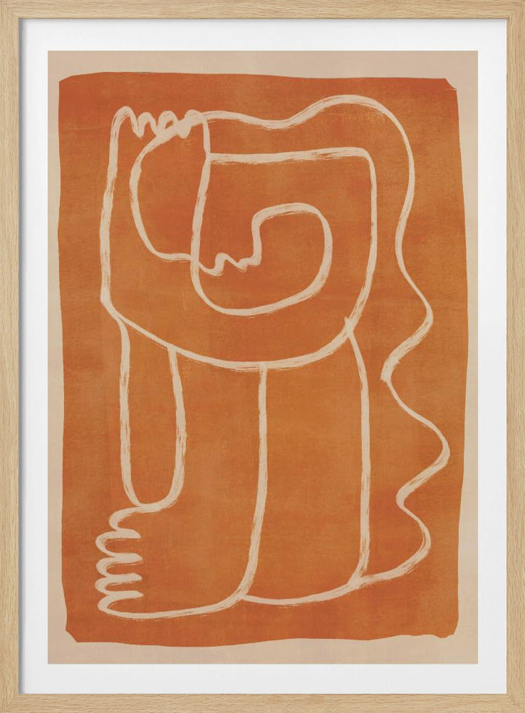 Abstract Line Art Figure | Poster