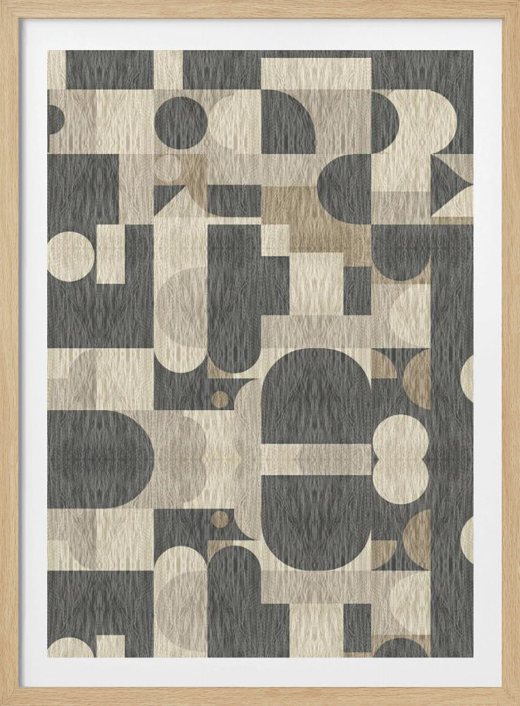 Geometric Pattern with Various Shapes | Poster