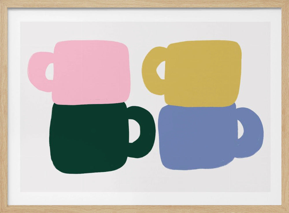 Colorful Coffee Mugs | Poster