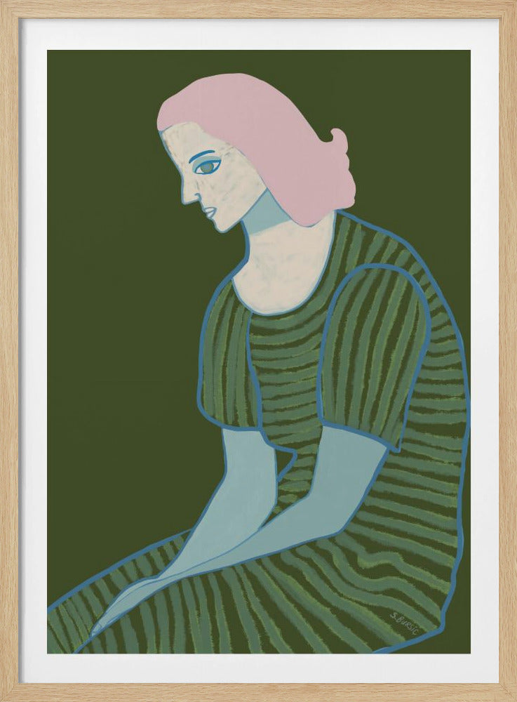 Lady sitting | Poster