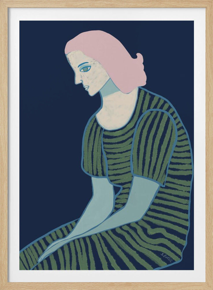 Lady sitting | Poster