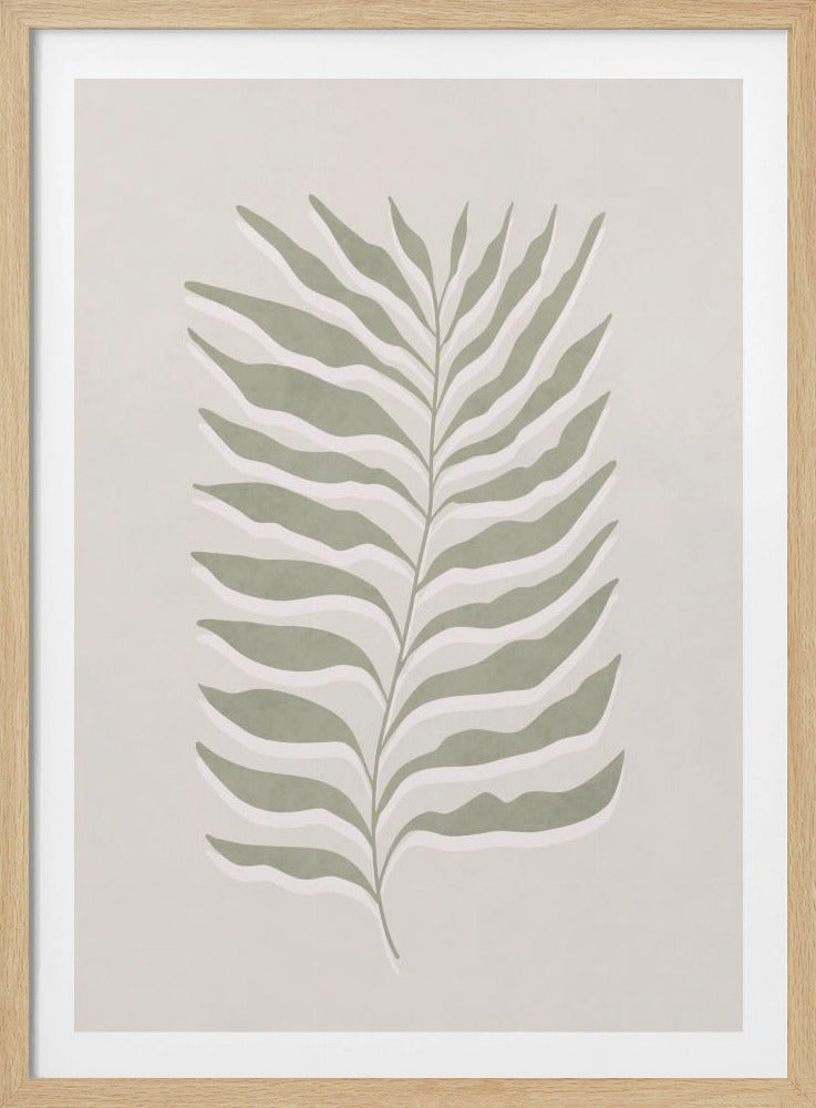 Olive Green Leaf | Poster