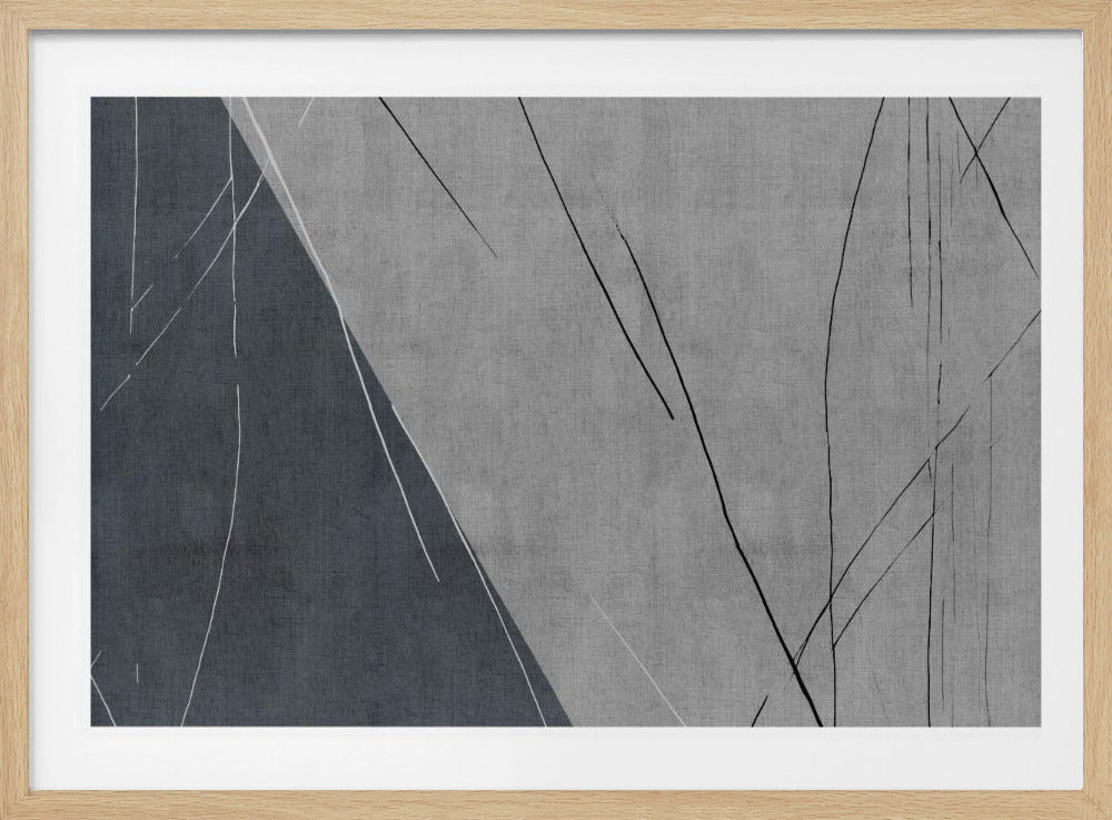 Abstract Lines on Grey | Poster