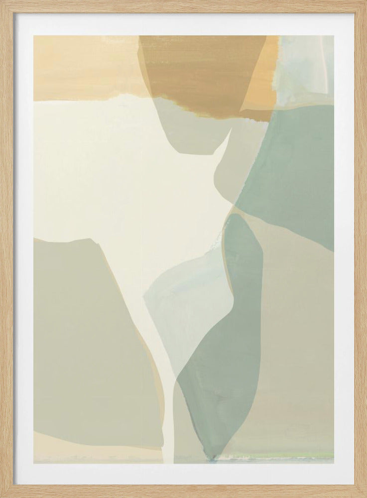 Abstract Shapes in Soft Neutral Tones | Poster