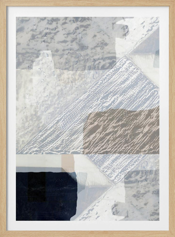 Fragmented Form in White | Poster