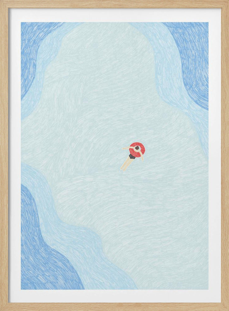 Serene Pool Drift | Poster