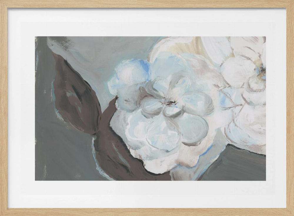 White Petals & Shadows | Poster