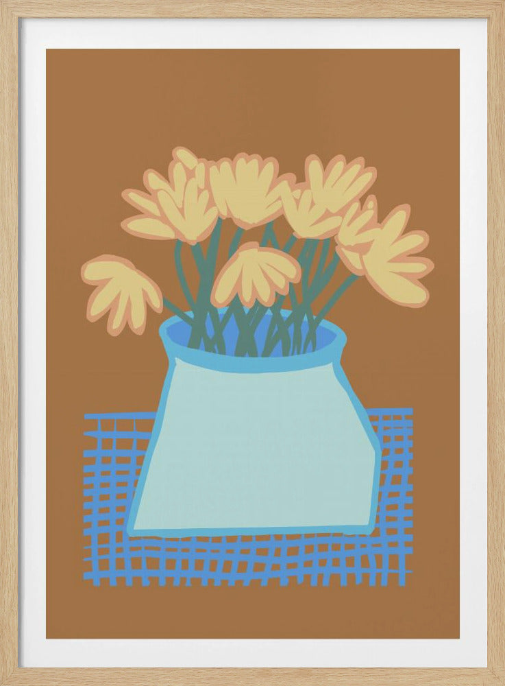 Daisies in vase | Poster