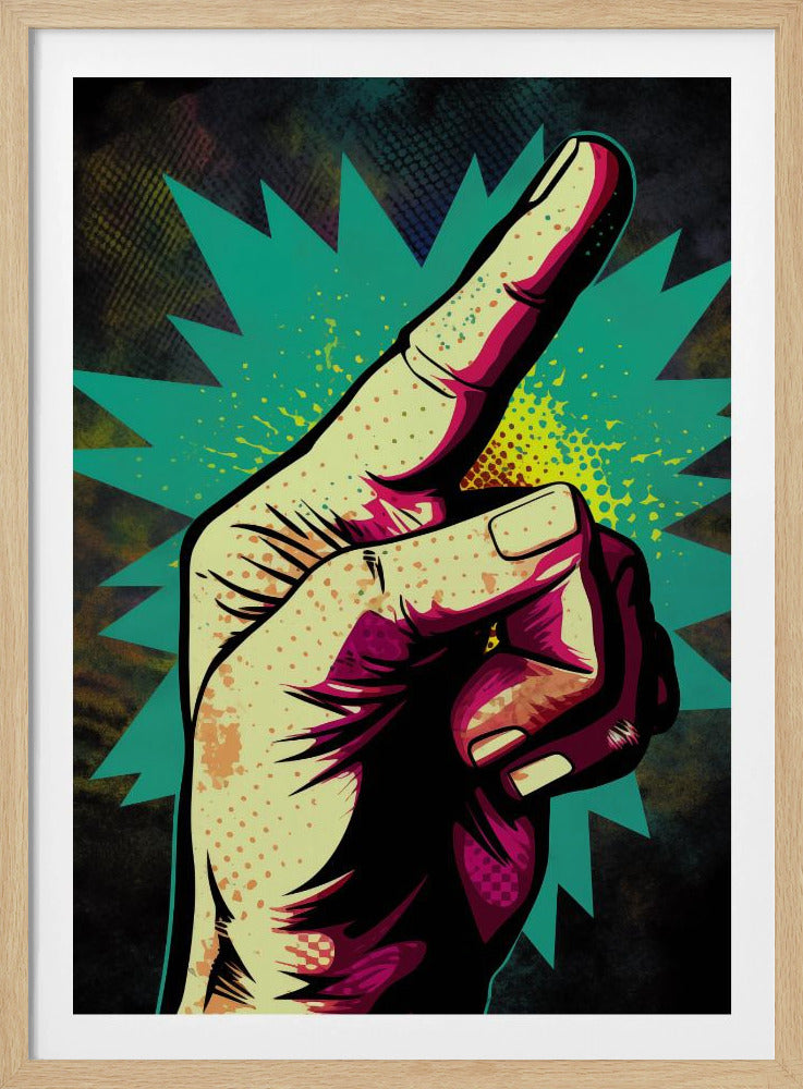 Vibrant Hand Gesturing | Poster