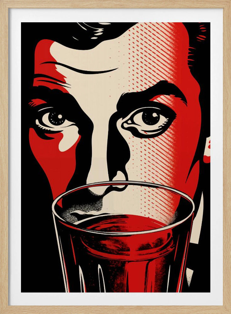 A Man with Intense Eyes | Poster