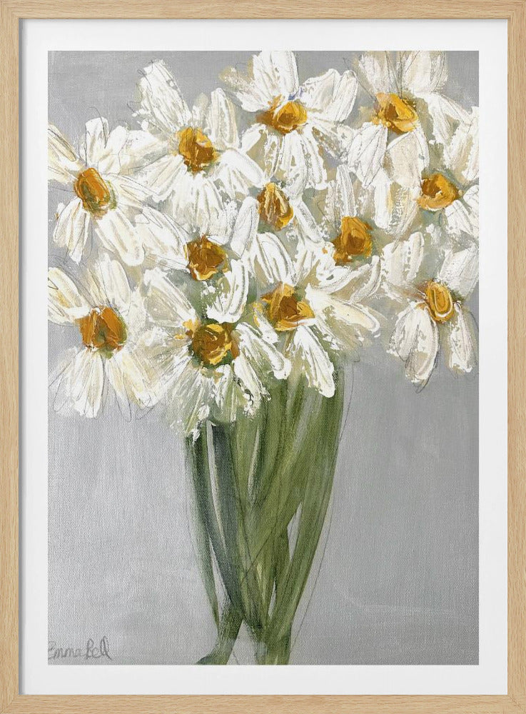 Delicate Bouquet of Daisies | Poster