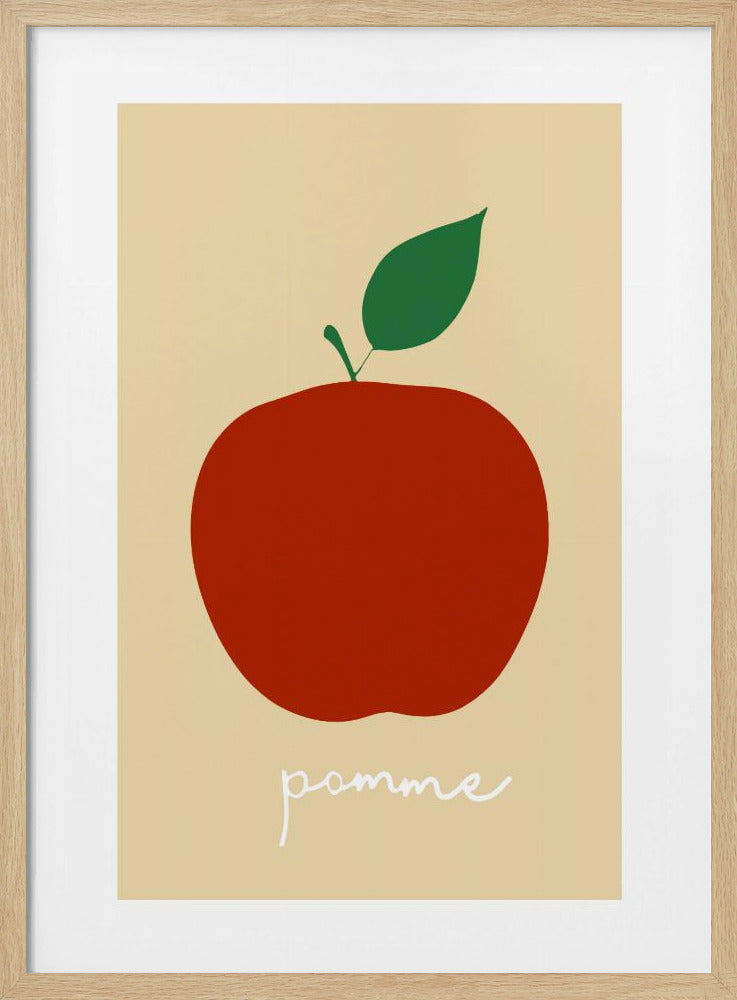 La Pomme (Bright Red) | Poster