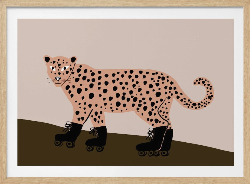 Leopard skating | Poster