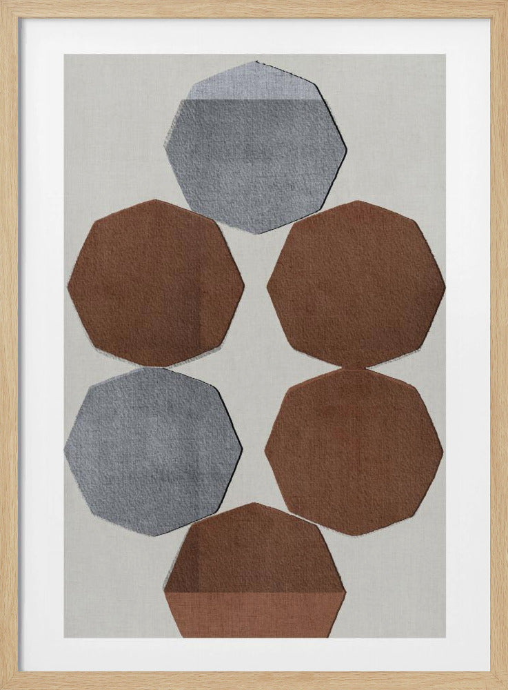 Faceted Earth Shapes | Poster