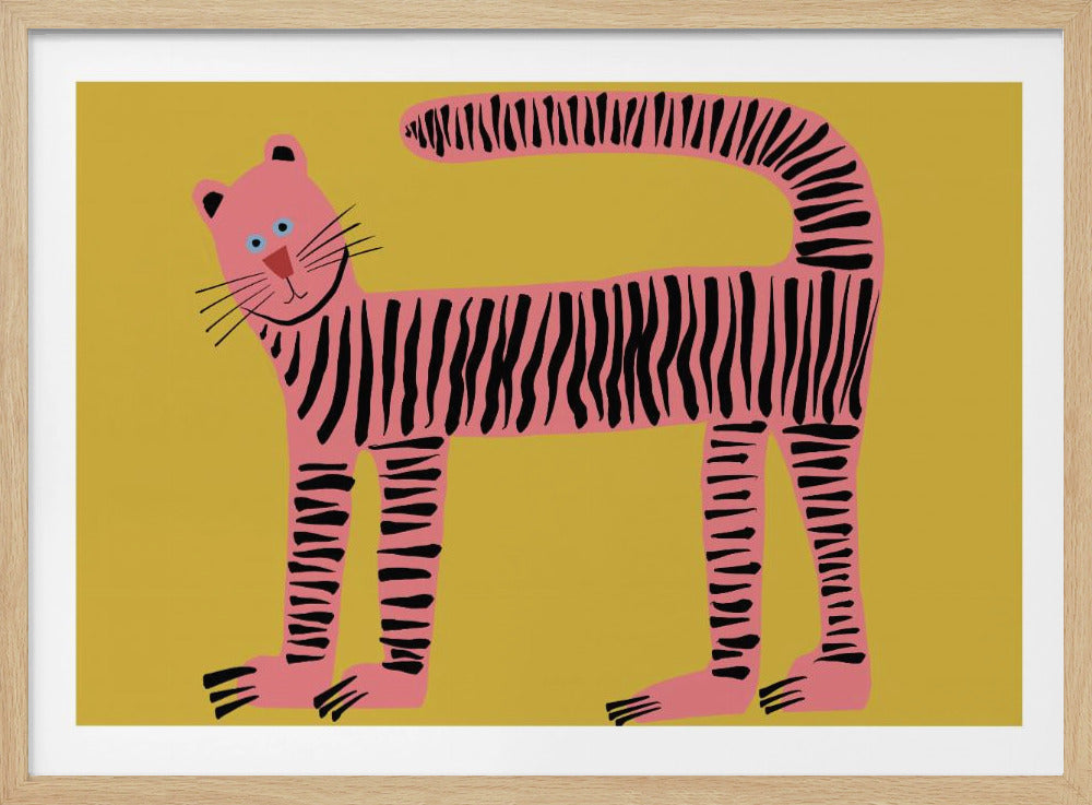 Tiger cat yellow | Poster