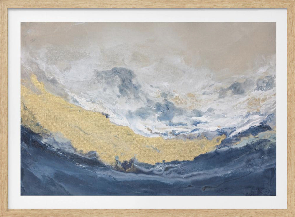 Golden Horizon Wave | Poster