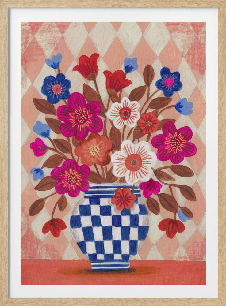 Vase Flowers Brights &