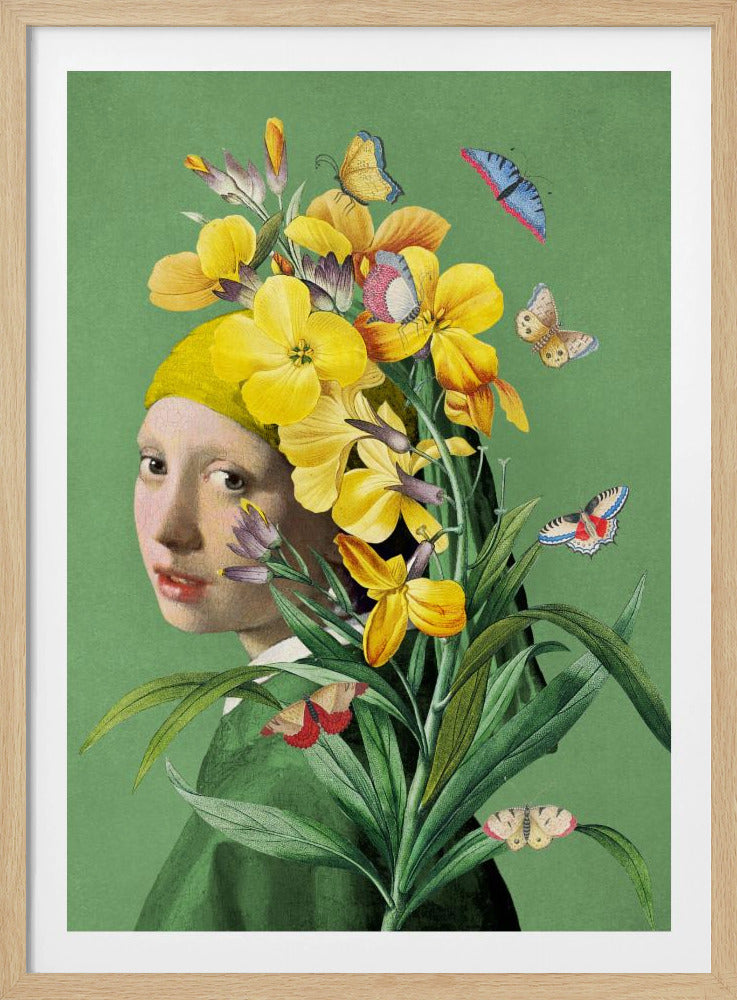 Girl With Pearl Earring the Springtime Edition Ii | Poster