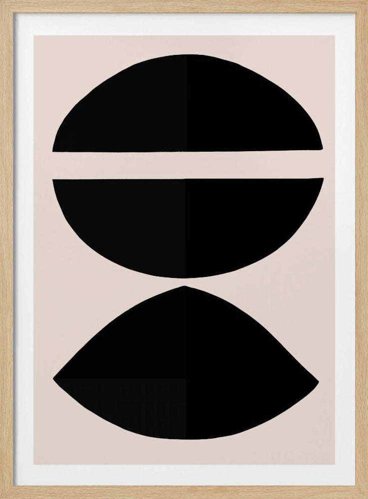 Black Geometric Shapes | Poster