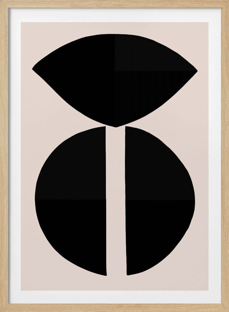 Black Shapes Harmony | Poster