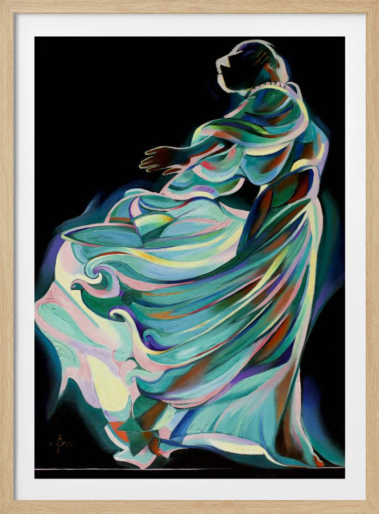 Abstract Depiction Of A Dancer In Motion | Poster