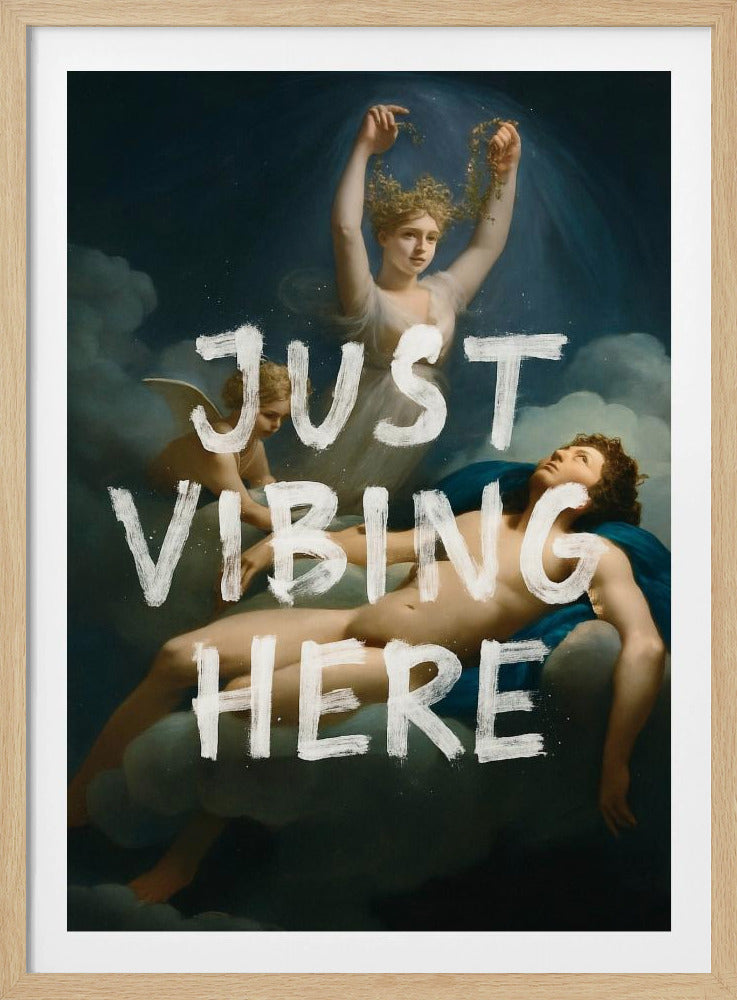 Just Vibing Here | Poster