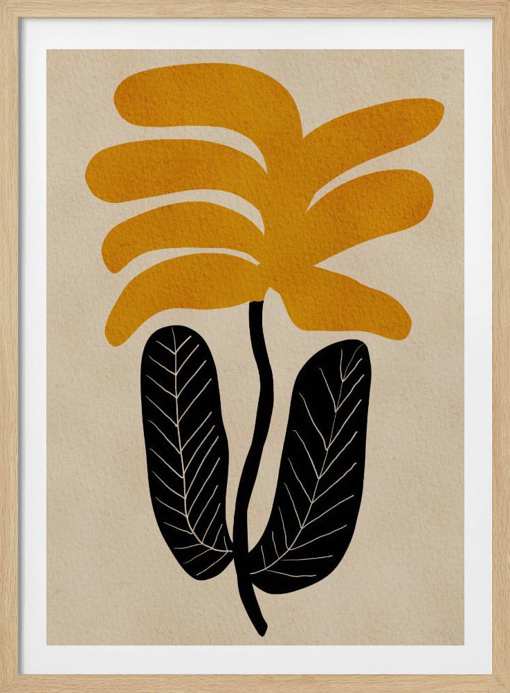 YELLOW floral flower | Poster