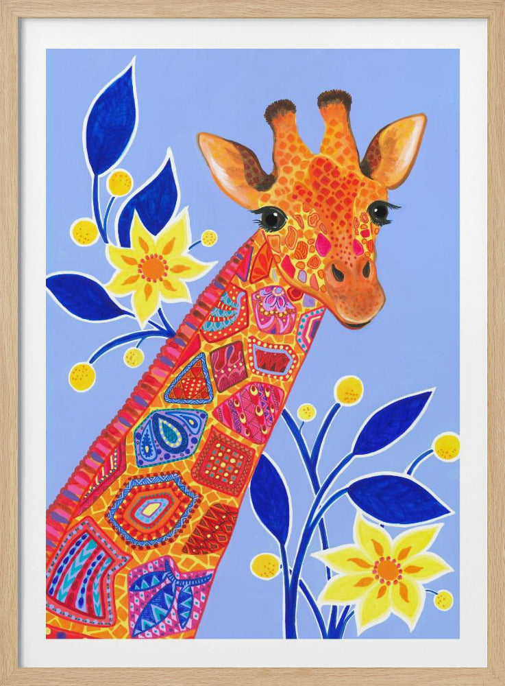 Patterned Giraffe | Poster