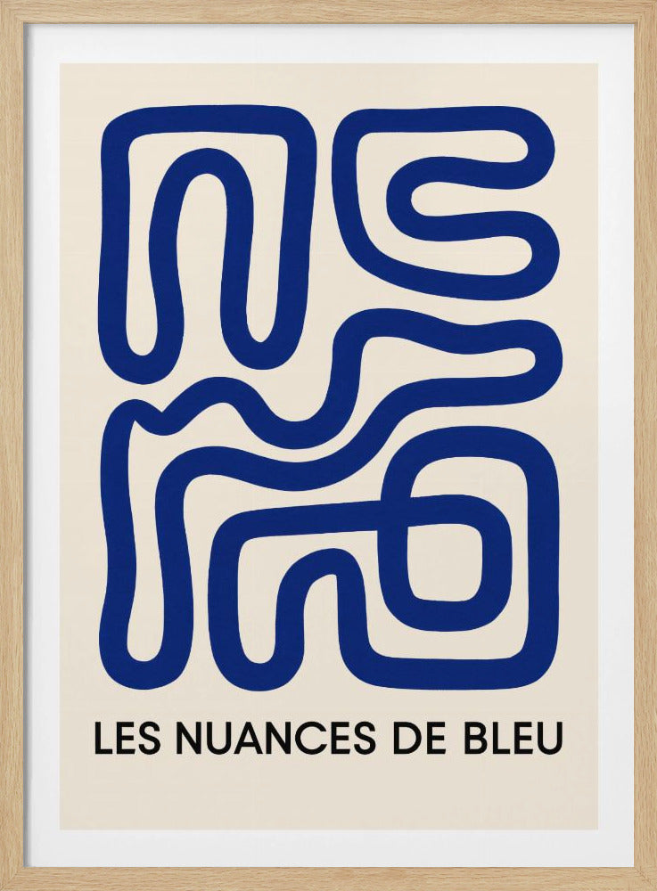 Blue Maze Flow | Poster