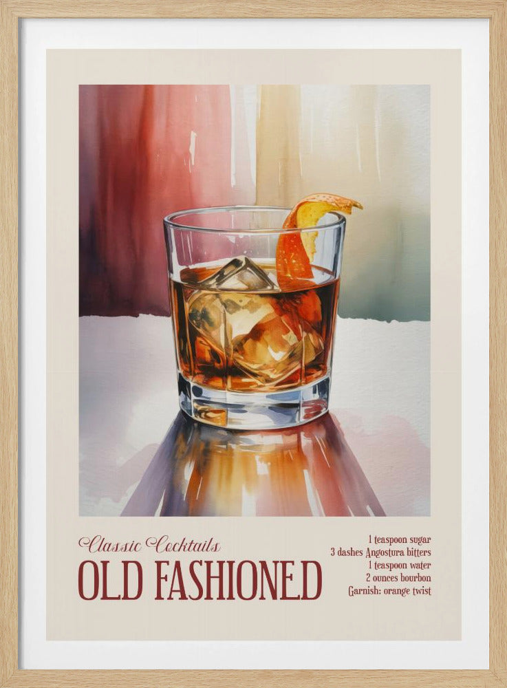 Classic Cocktails - Old Fashioned | Poster