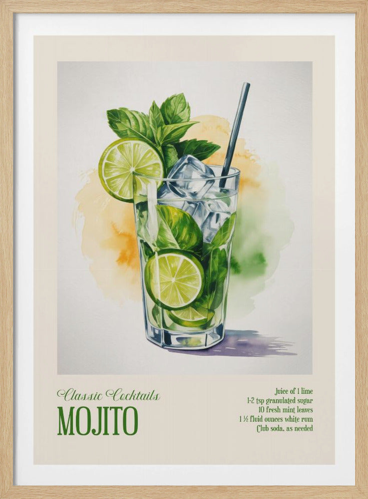 Classic Cocktails - Mojito | Poster