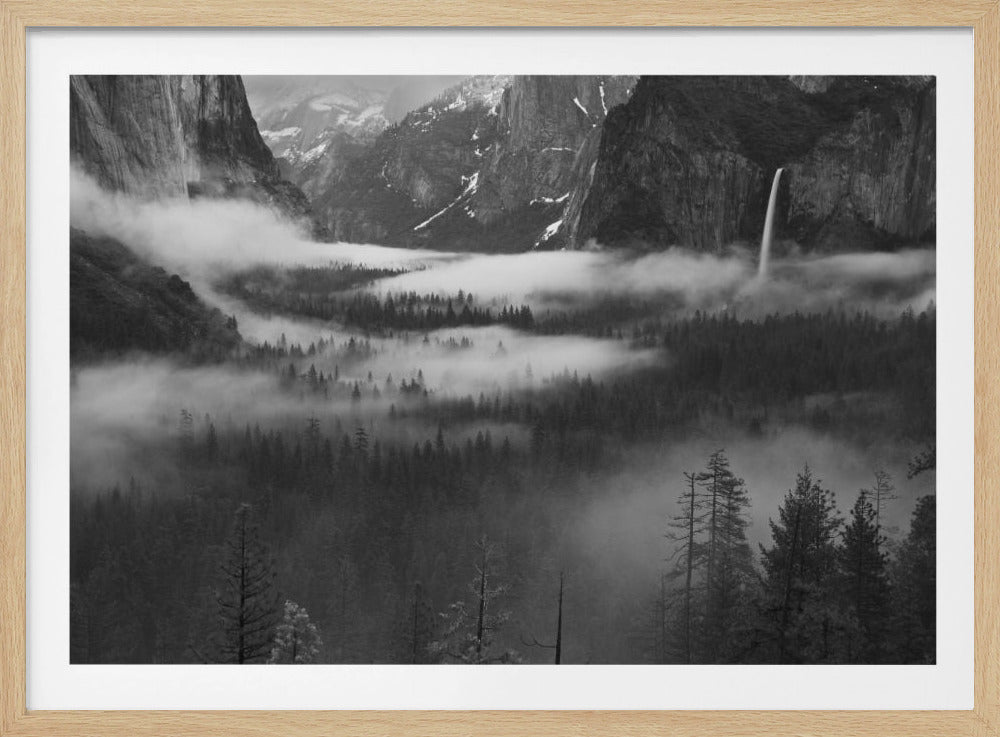 Fog Floating In Yosemite Valley | Poster