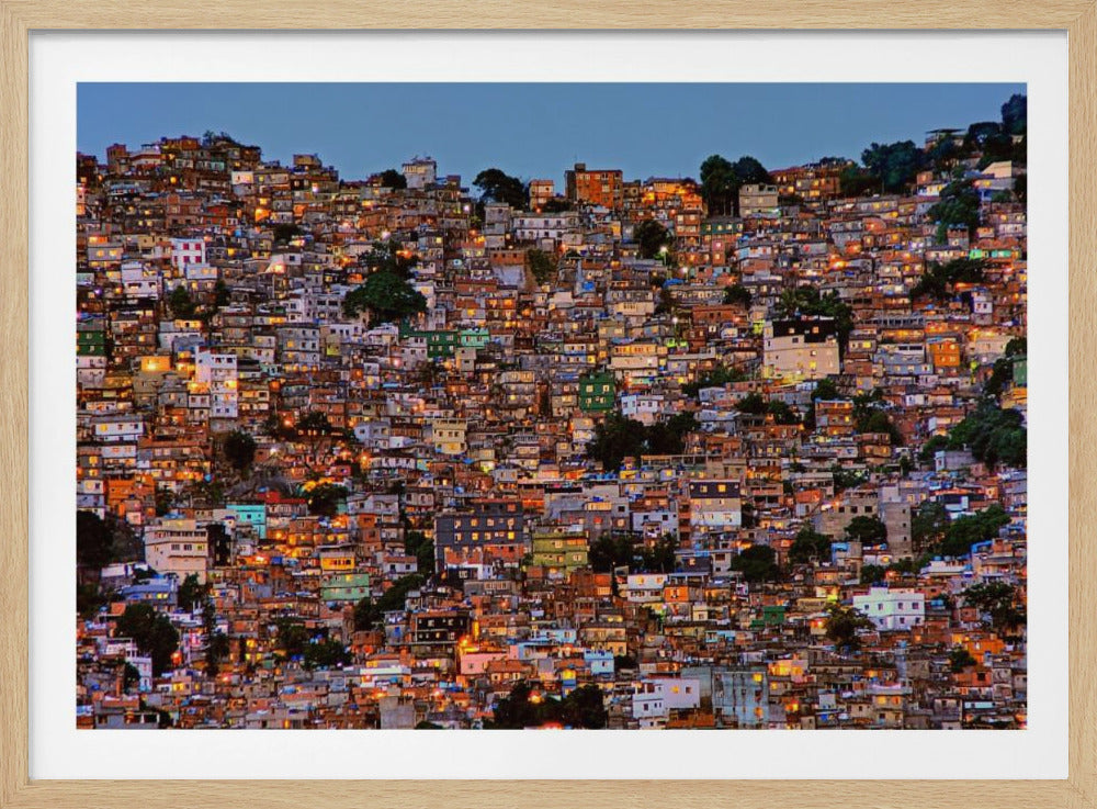 Nightfall in the Favela da Rocinha | Poster