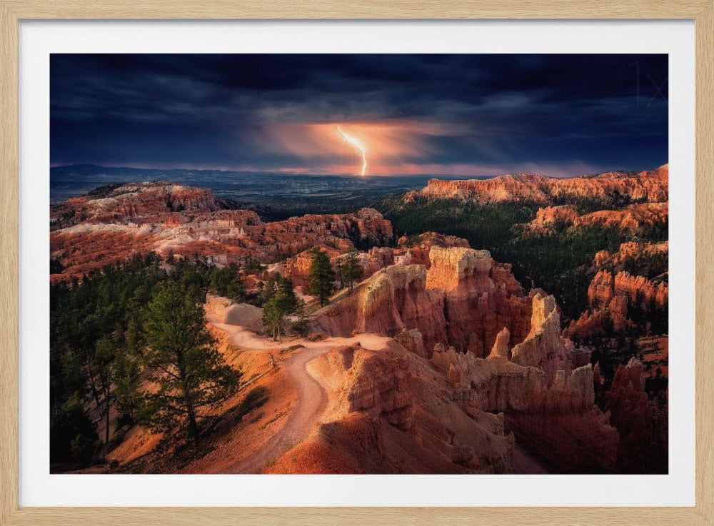 Lightning over Bryce Canyon | Poster