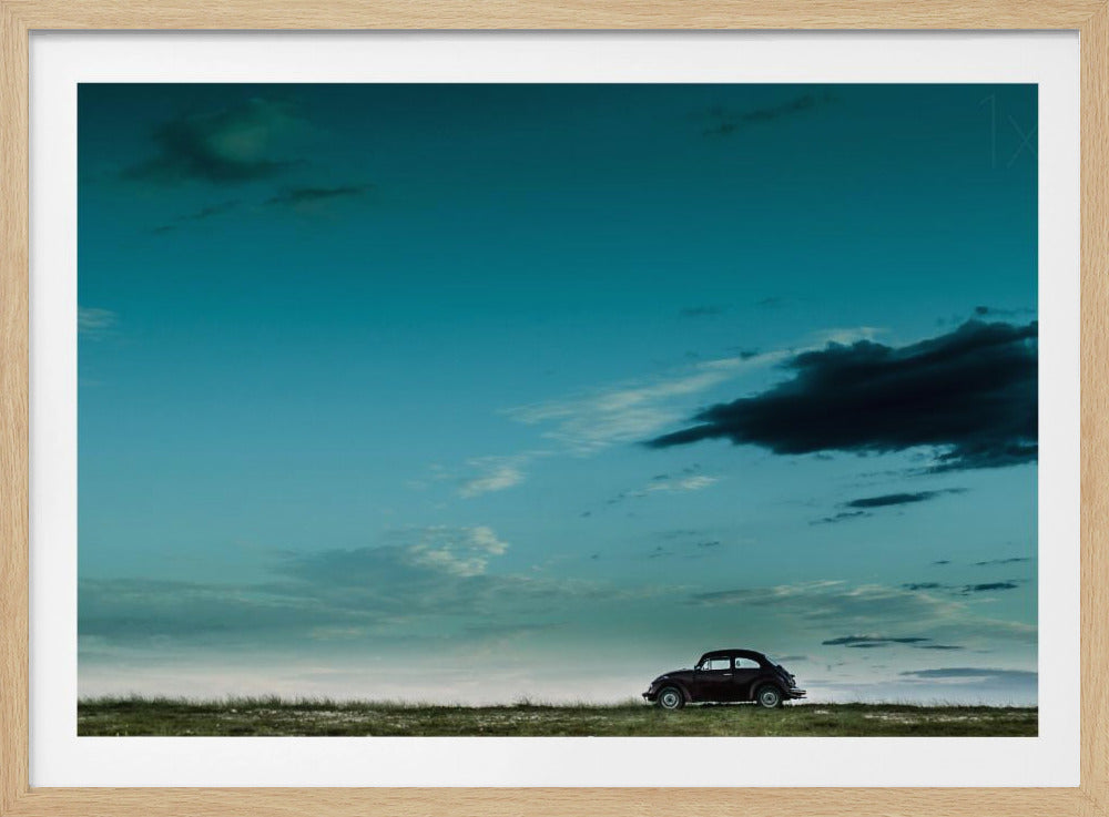 The Red VW Beetle | Poster