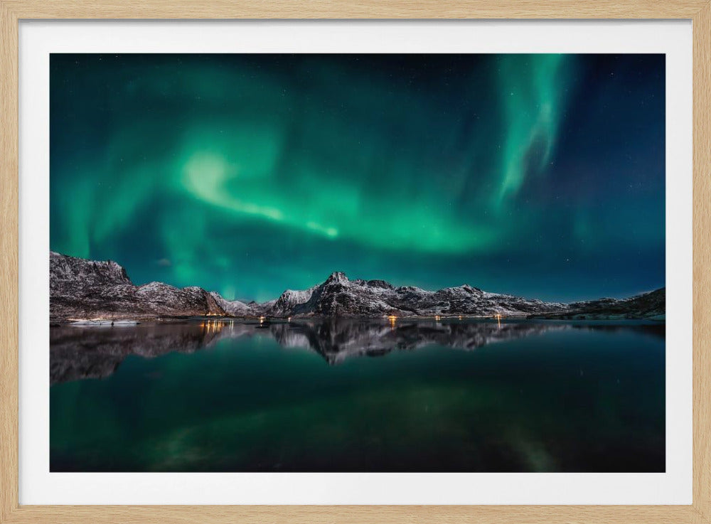 Lofoten Aurora Reflection | Poster