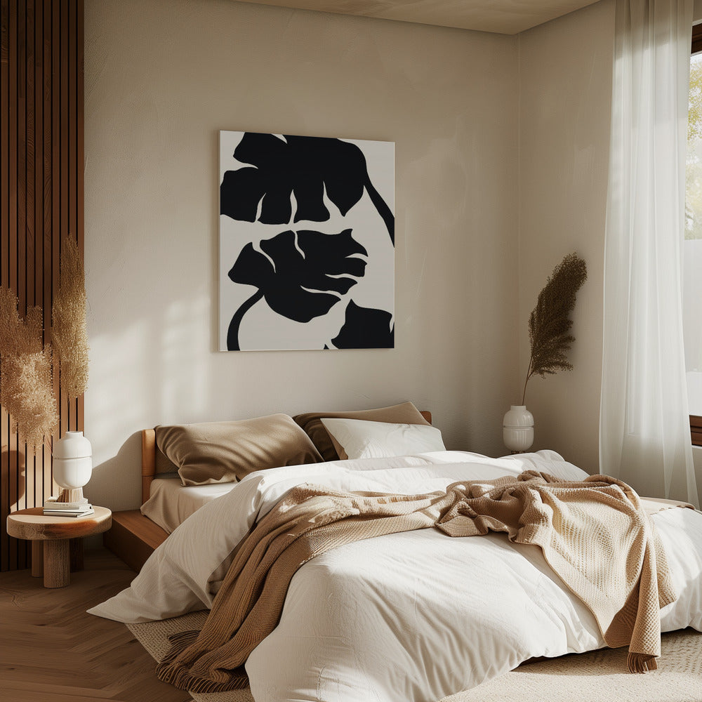 Monstera Black | Canvas