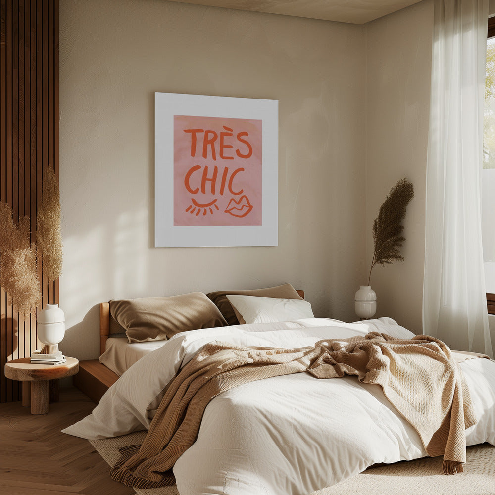 Très Chic Pink Frame | Canvas