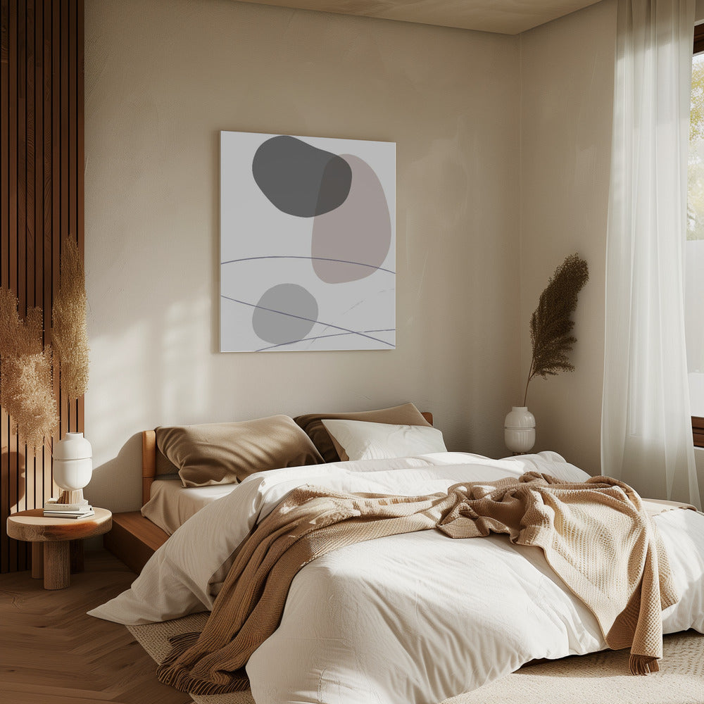 New Shapes Beige 03 | Canvas