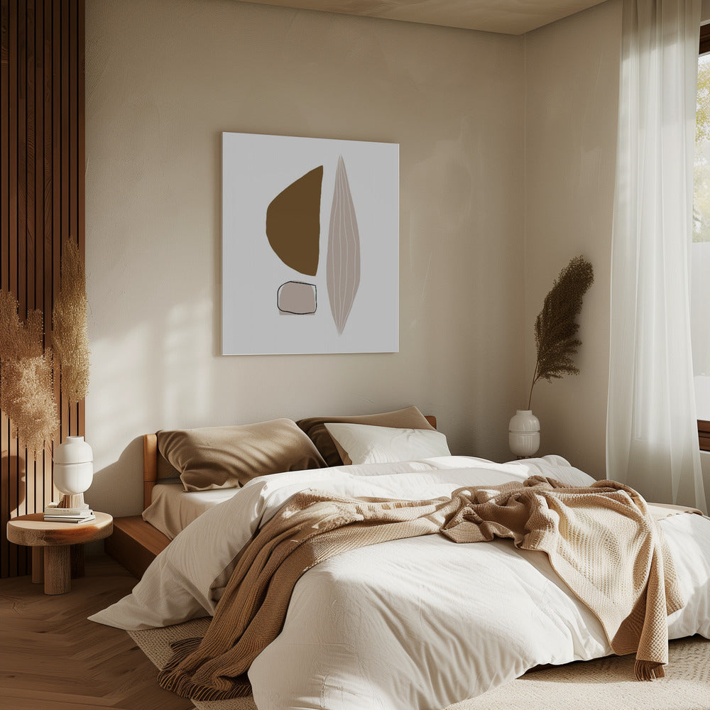 Geometric Shapes in Earthy Tones | Canvas