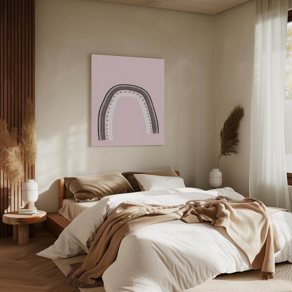 Arch with Black Lines | Canvas