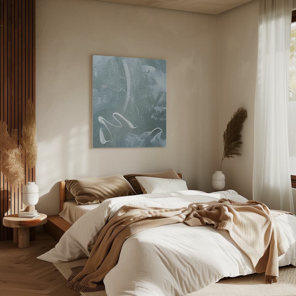 Green and White Acrylic | Canvas