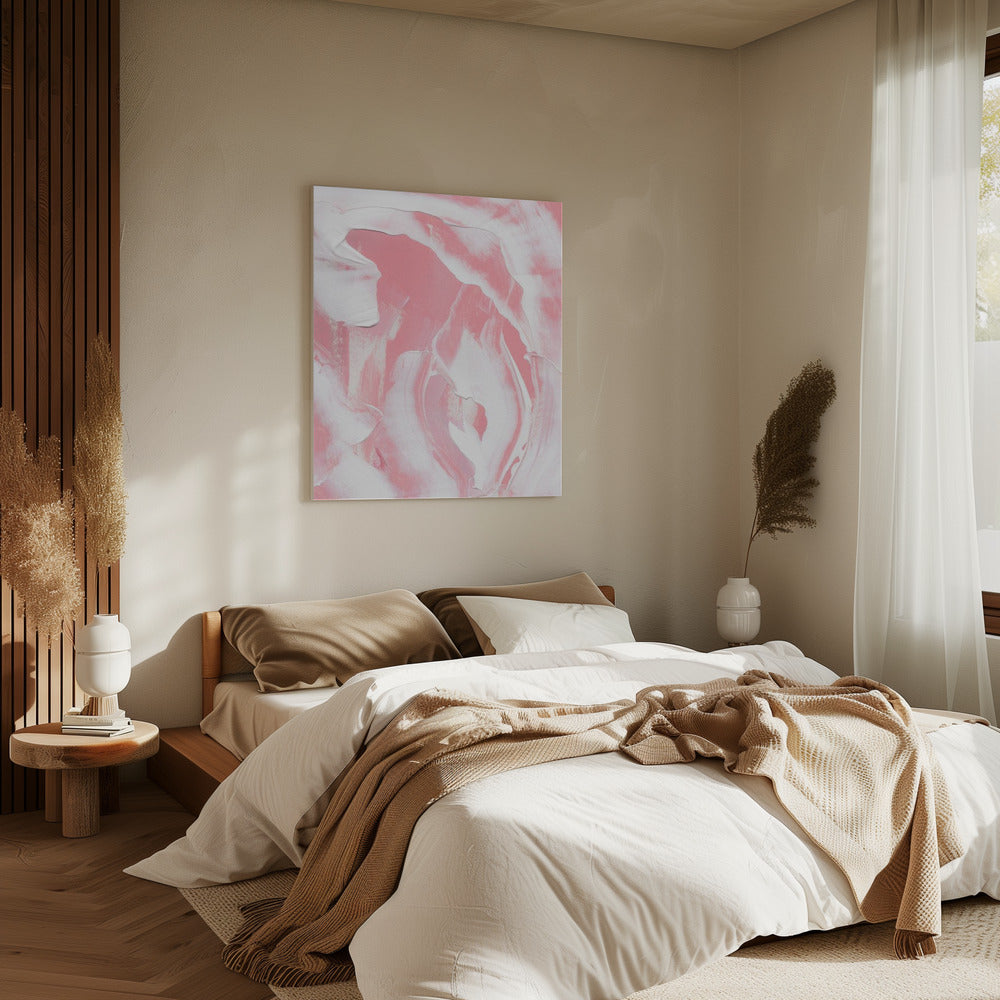 Harmonious Blend Of Pink And White Hues | Canvas