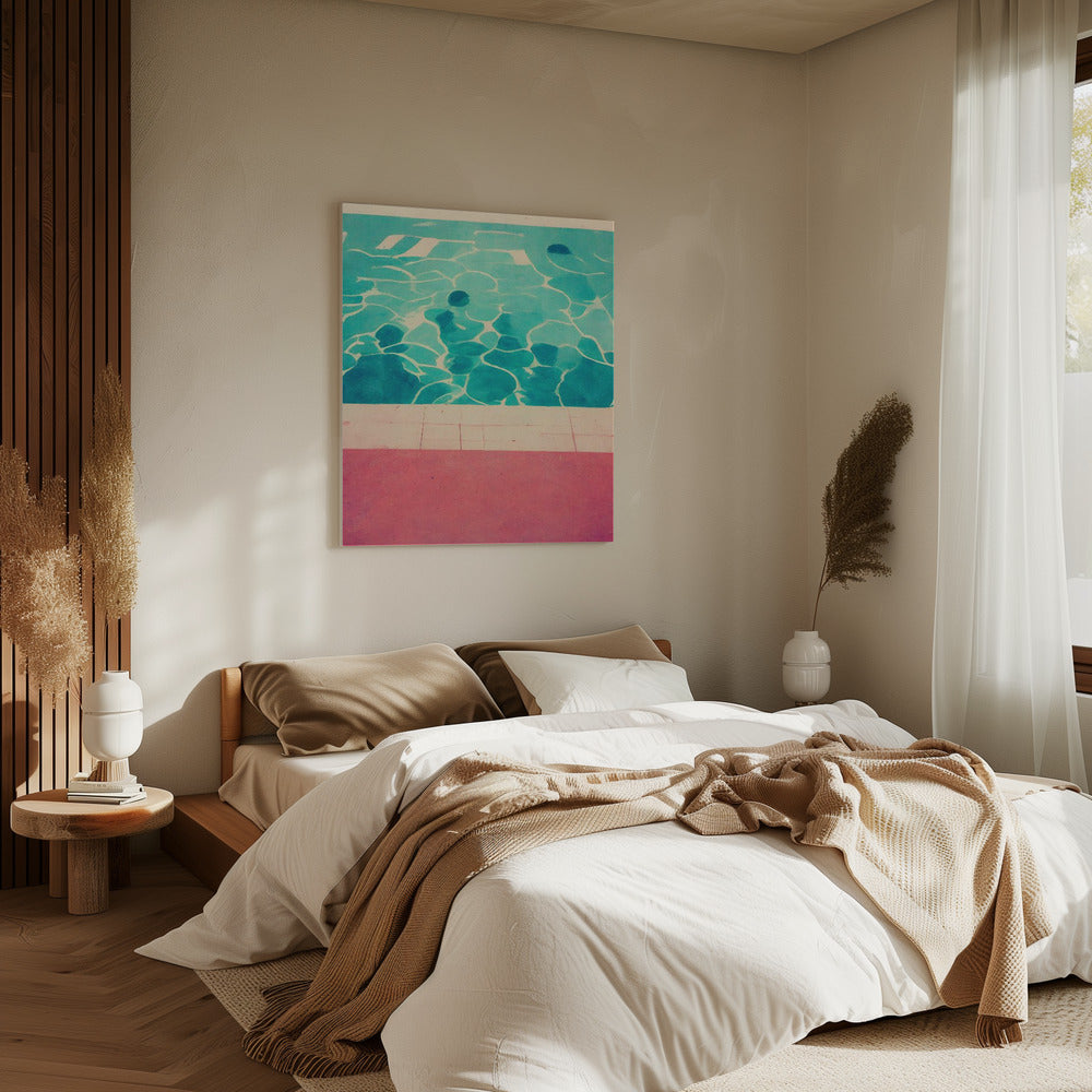 Serene Poolside | Canvas