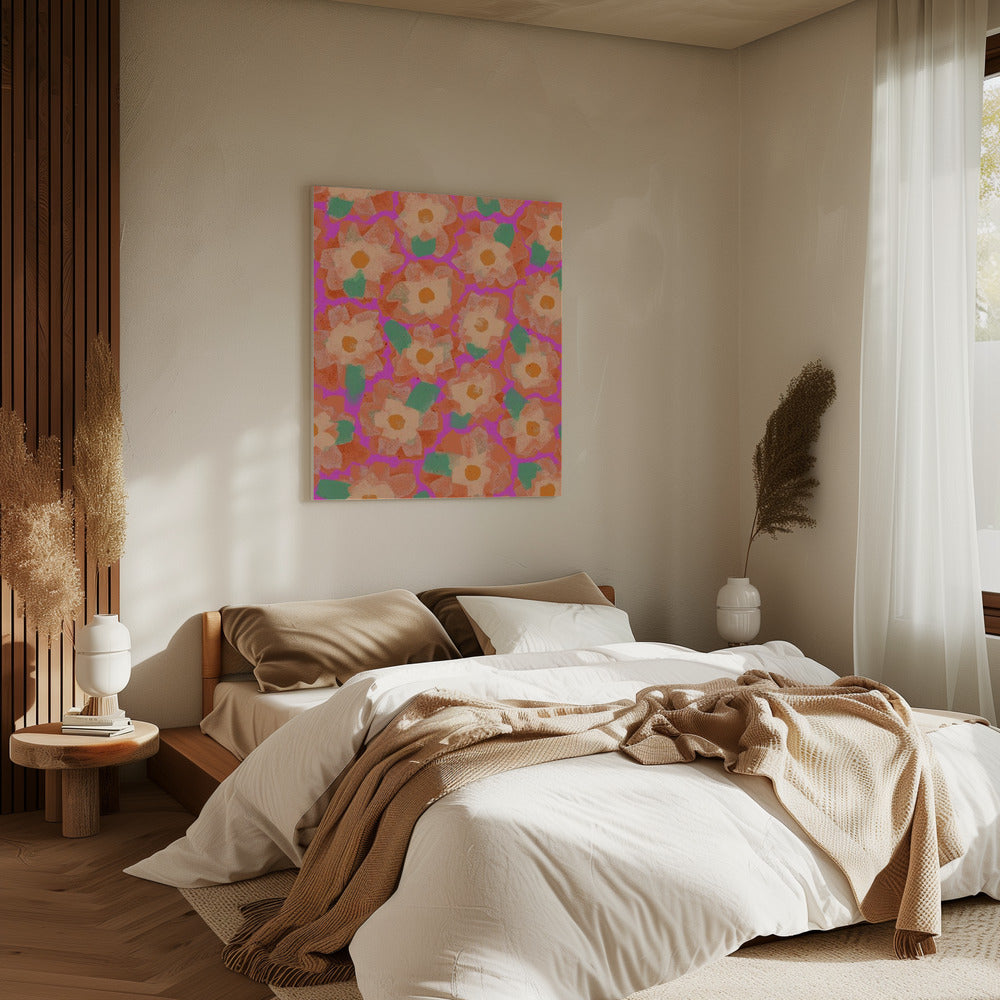 Vibrant Petal Dance | Canvas