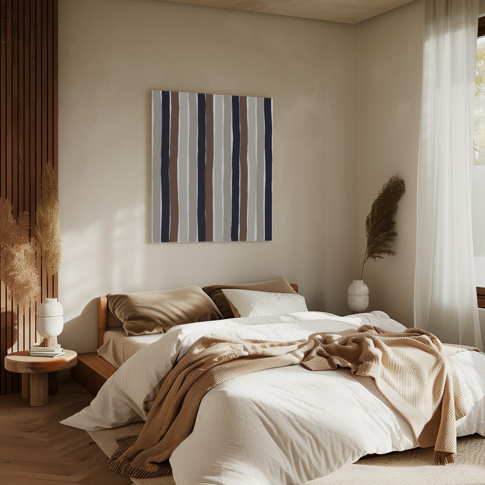 Wavy Earth Stripes | Canvas