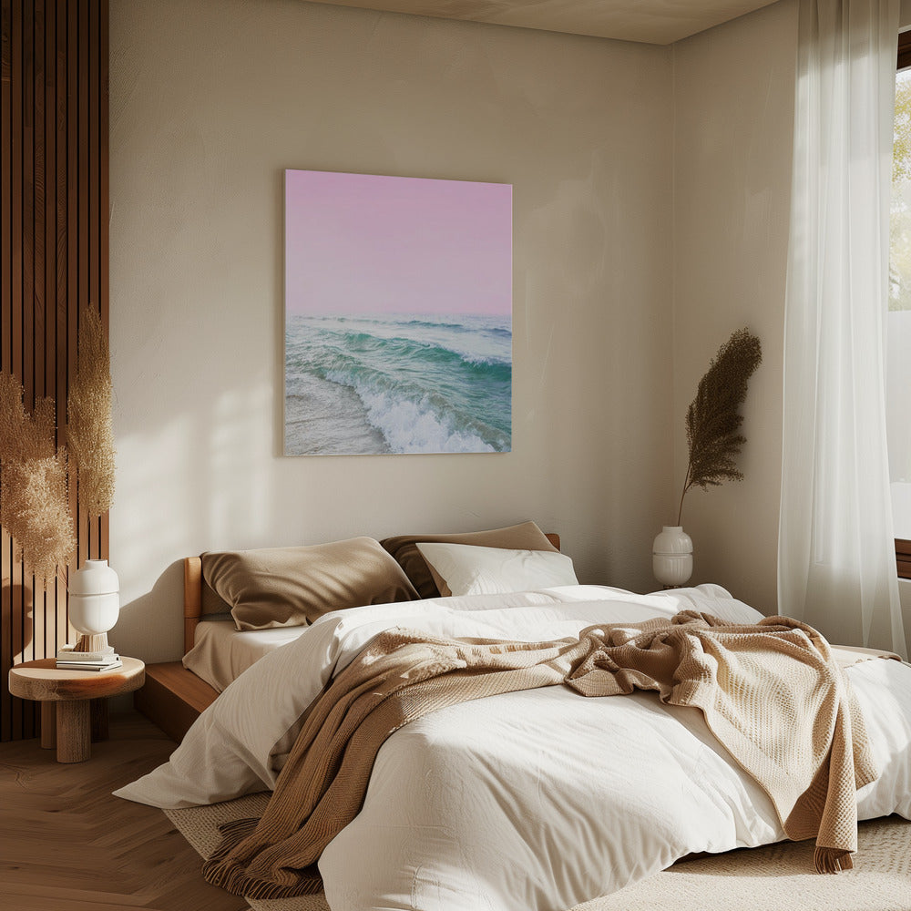 Pink Sky Beach | Canvas